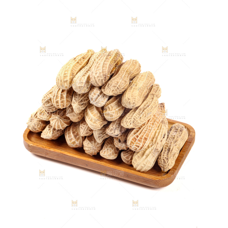 白底上的黑花生