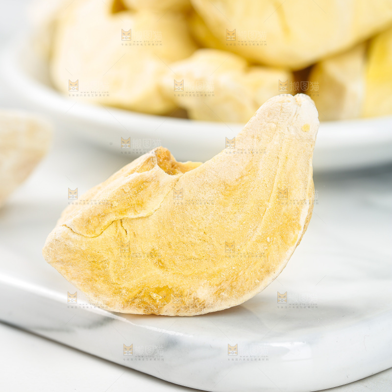 浅底上的冻干榴莲