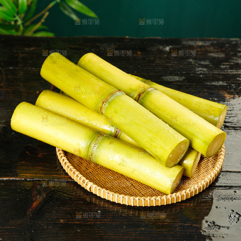 深底上的黄皮甘蔗