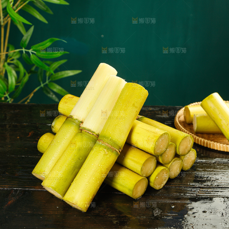 深底上的黄皮甘蔗