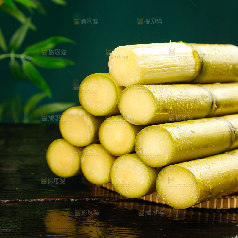 深底上的黄皮甘蔗