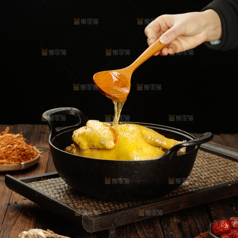 深底上的鸡汤