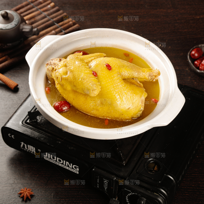 深底上的鸡汤