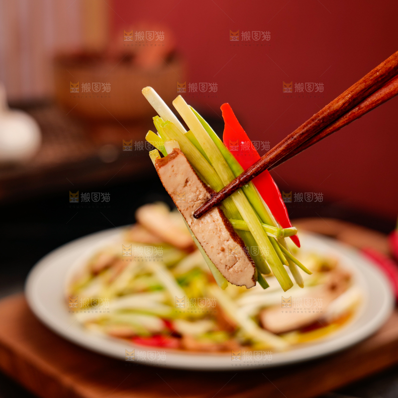 深底上韭黄菜品