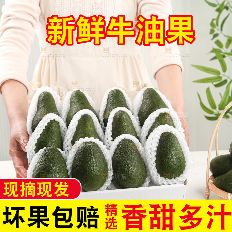 浅底上的牛油果