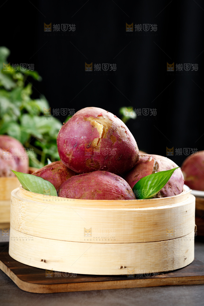 深底上的白心红薯