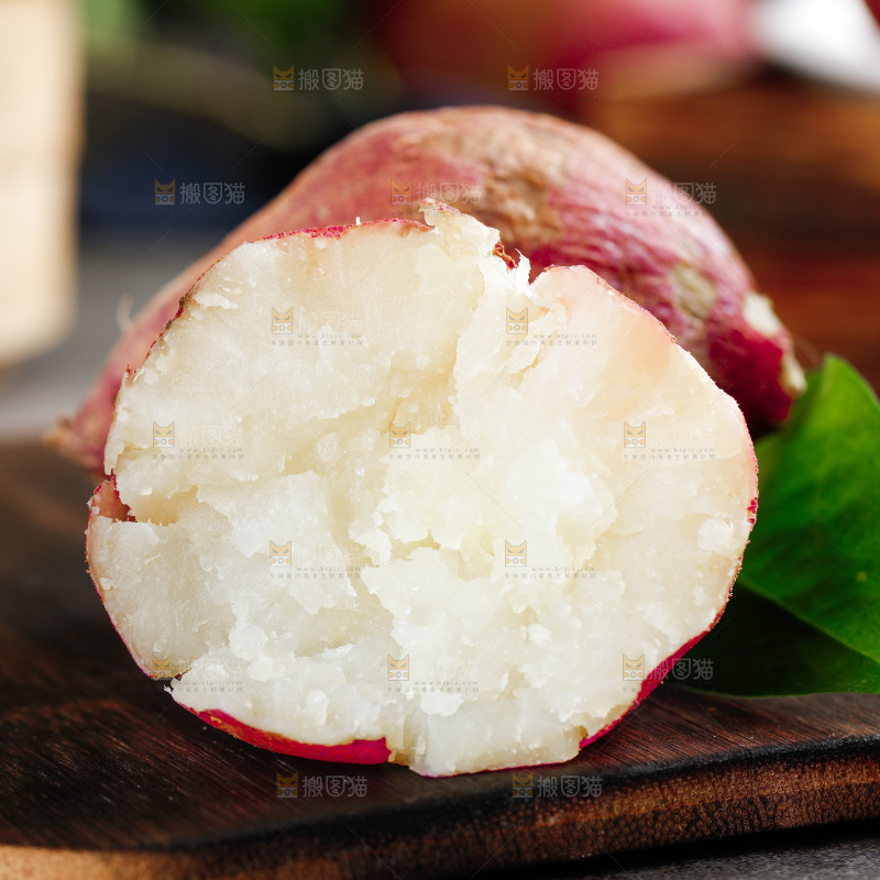 深底上的白心红薯