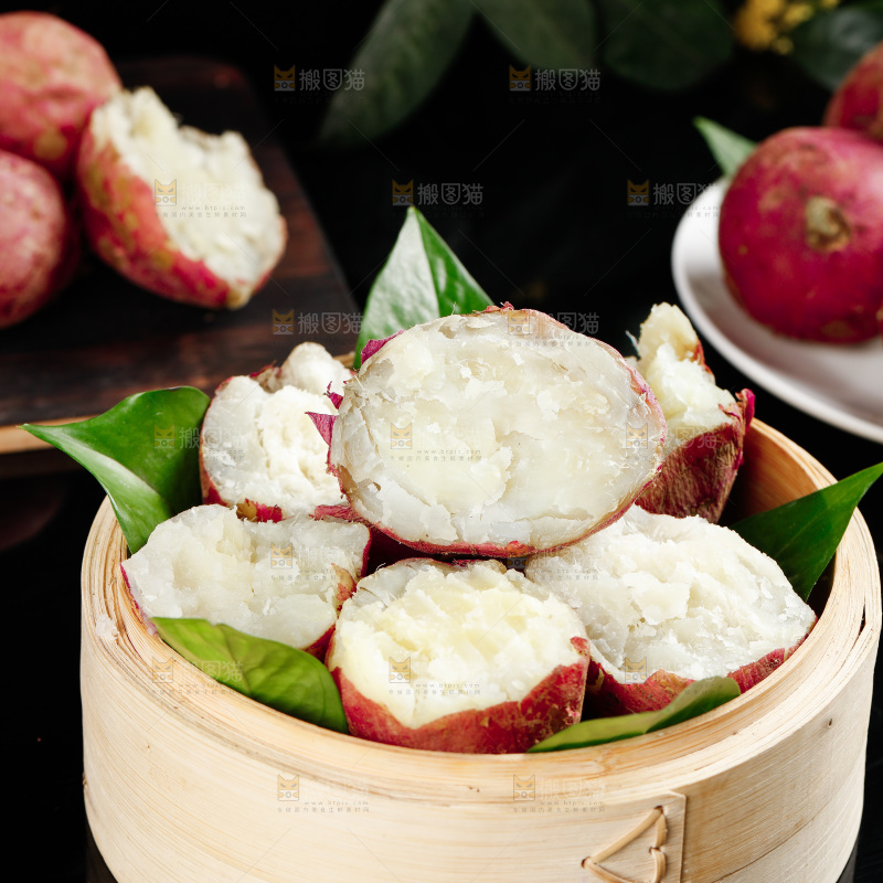 深底上的白心红薯