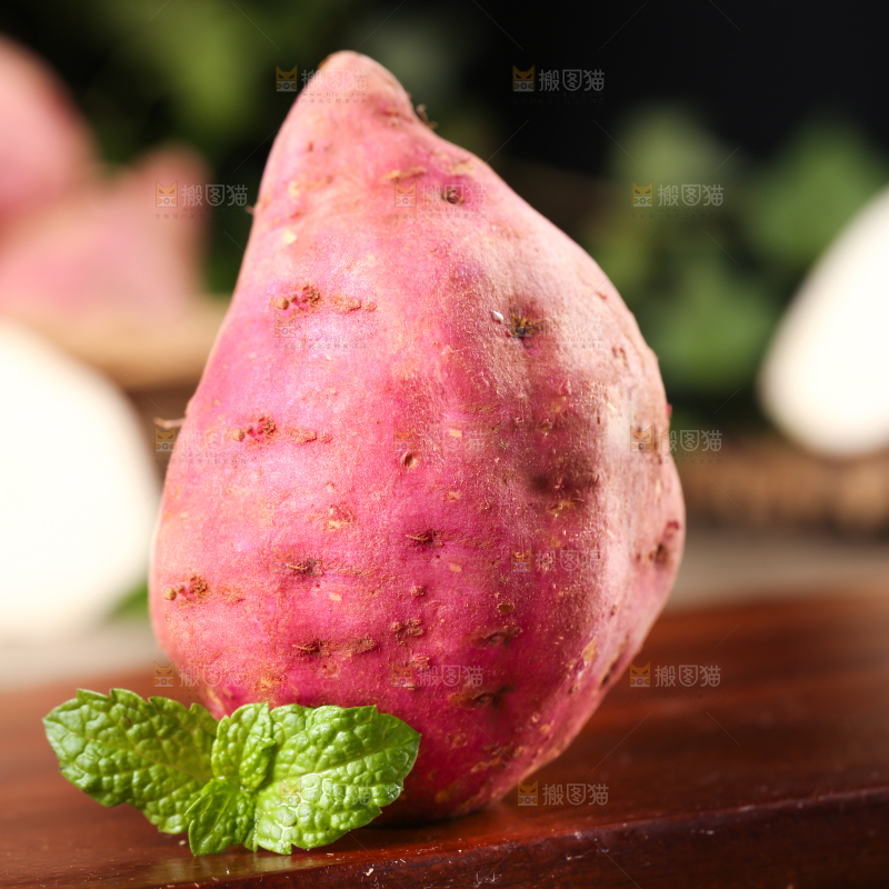 深底上的白心红薯