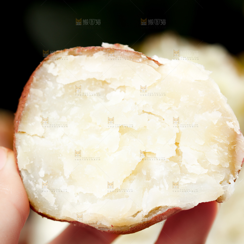 深底上的白心红薯