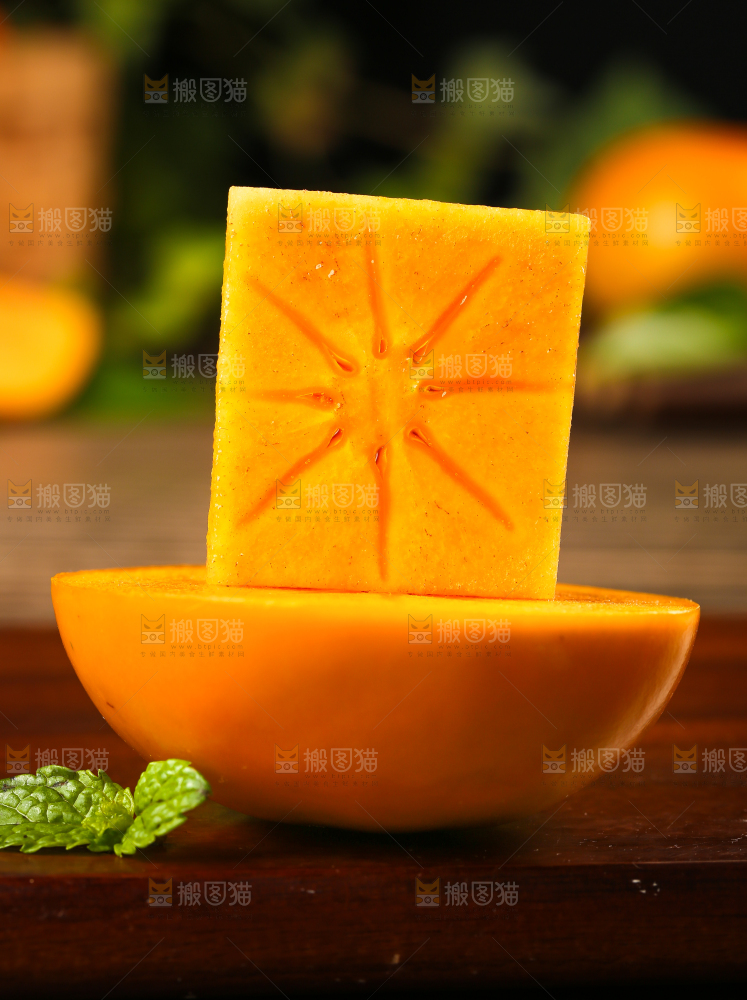 深底上的磨盘柿子