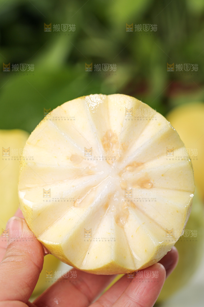 浅底上的奶油芭乐