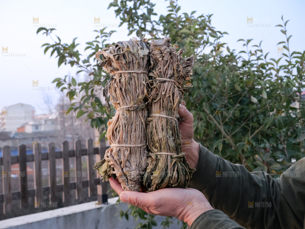 手里拿着梅干菜