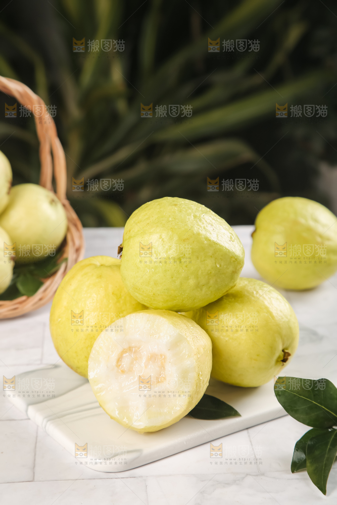 浅底上的白心芭乐