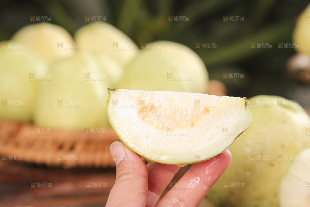 深底上的白心芭乐