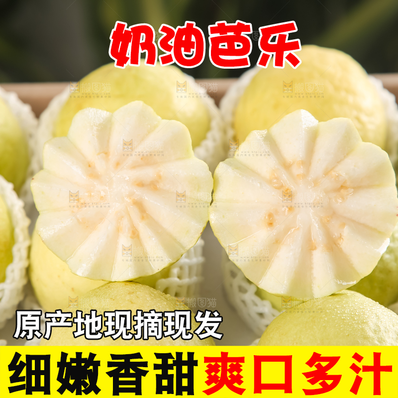 礼盒装的白心芭乐