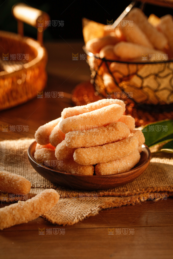 深底上的江米条