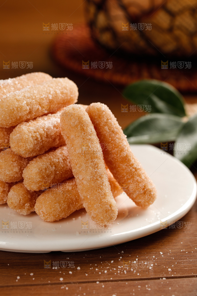 深底上的江米条