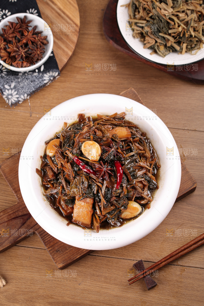 腊肉炒梅干菜
