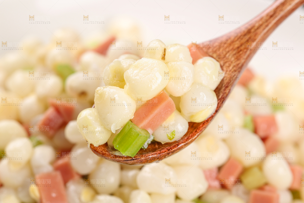玉米粒炒火腿