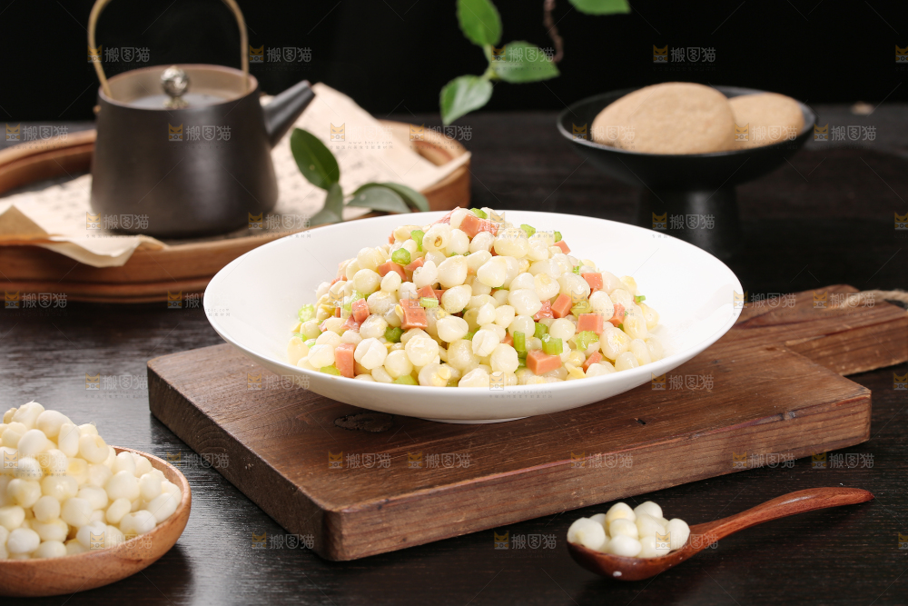 玉米粒炒火腿