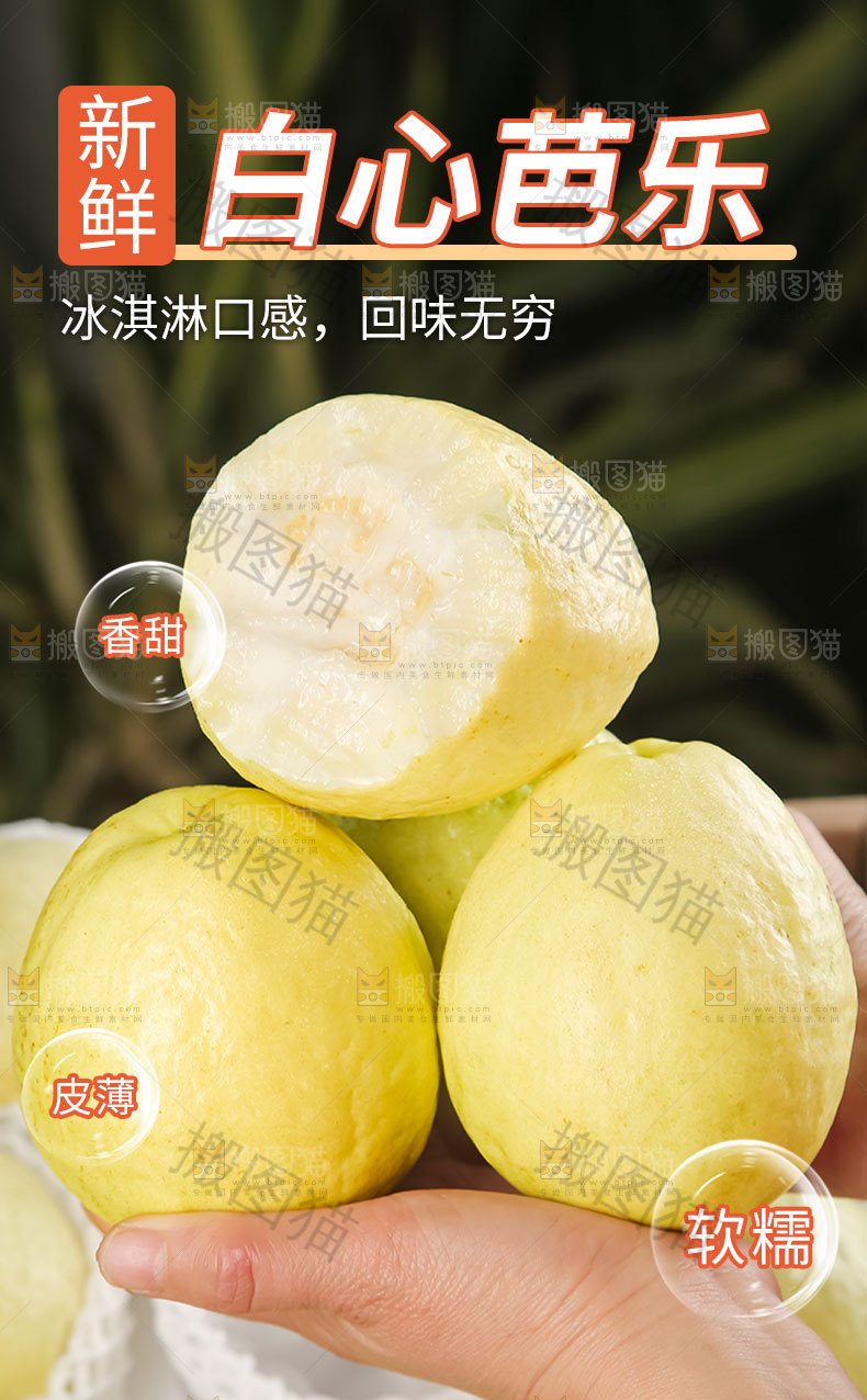 白心芭乐详情页