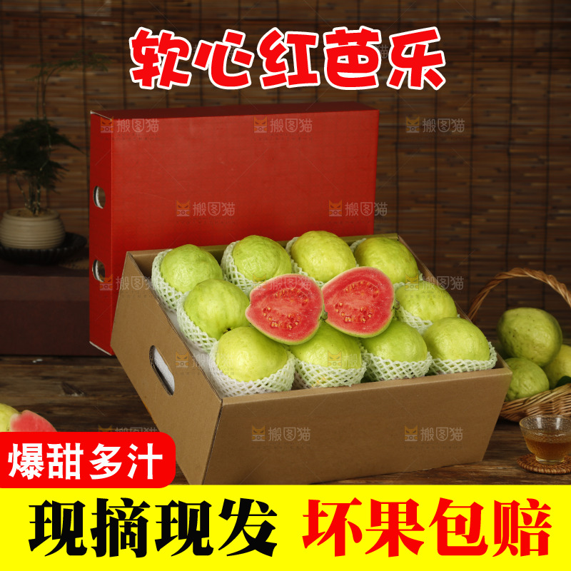 礼盒里装着红心芭乐