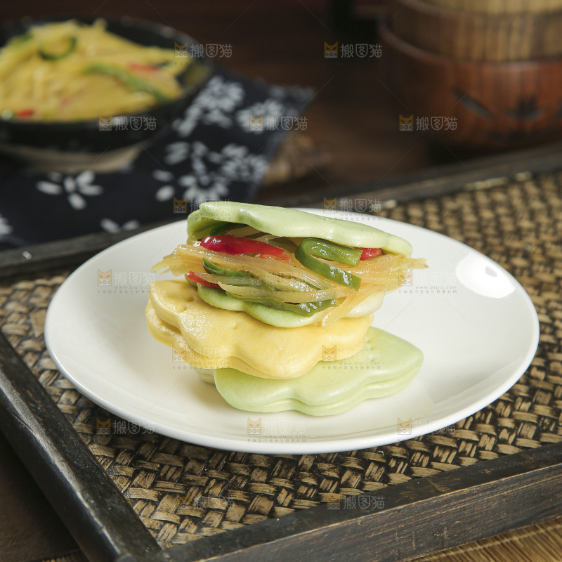 荷叶夹馍