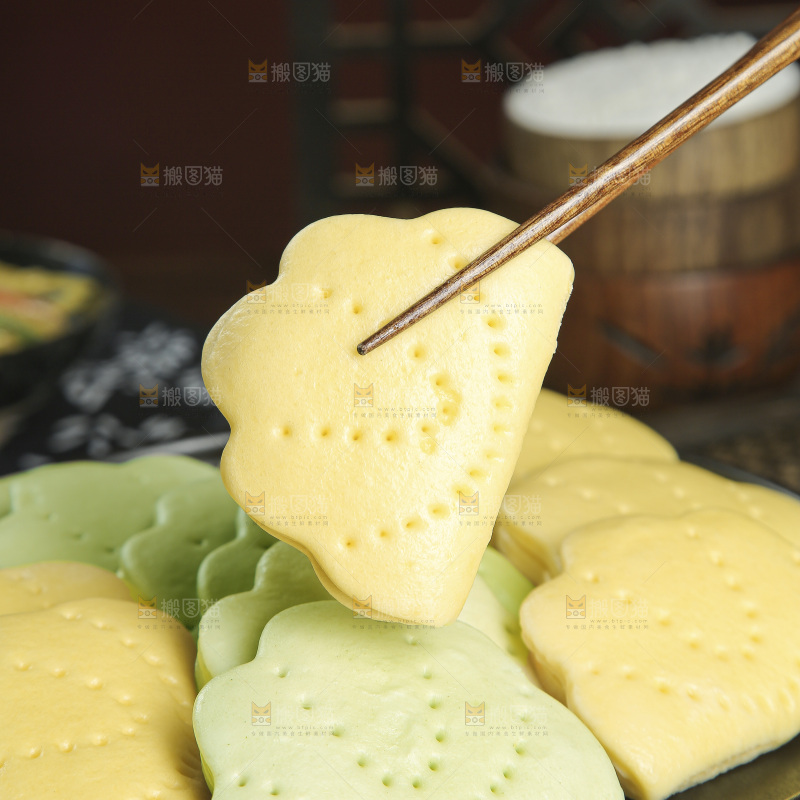双色荷叶饼
