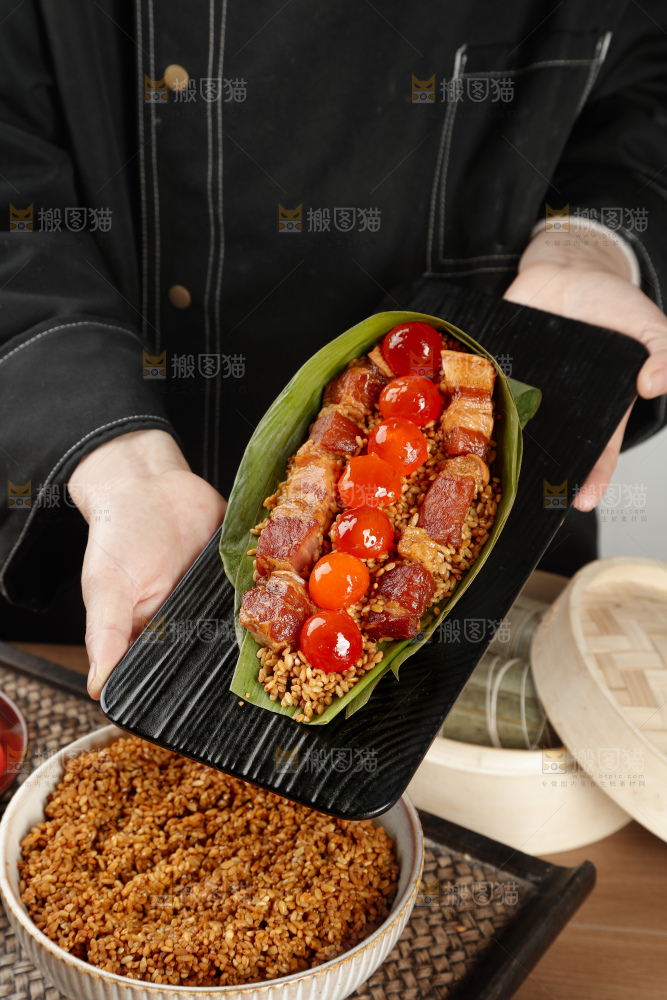 咸蛋黄肉粽