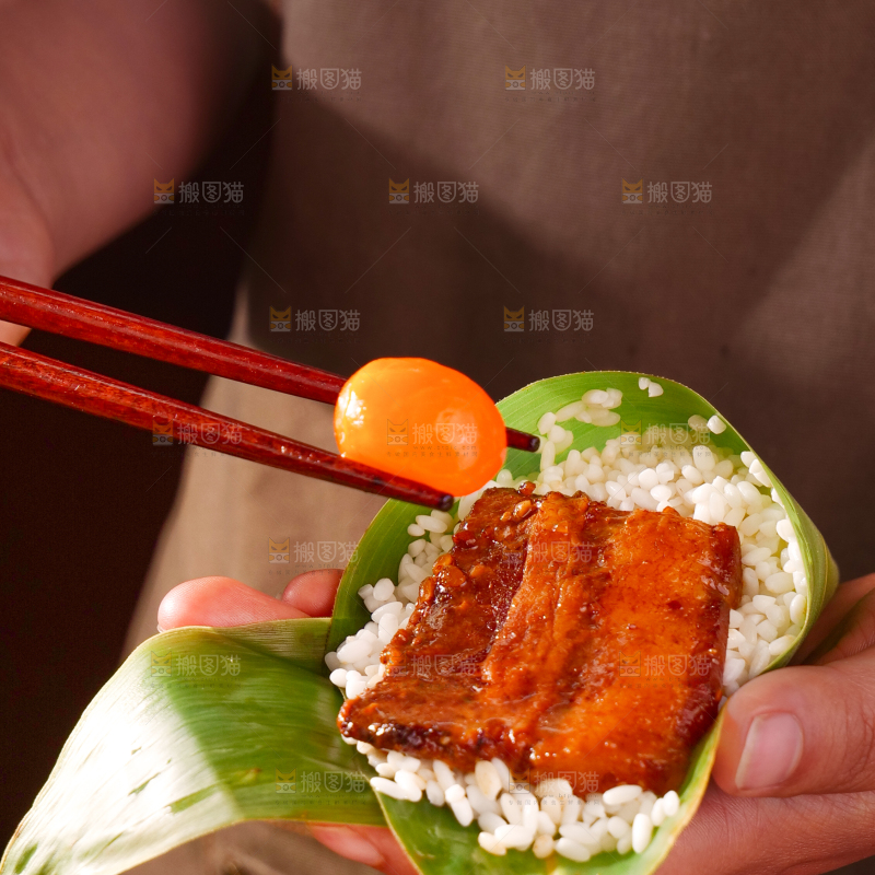 咸蛋黄肉粽