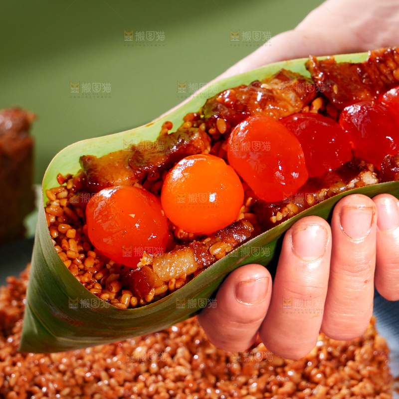 咸蛋黄肉粽