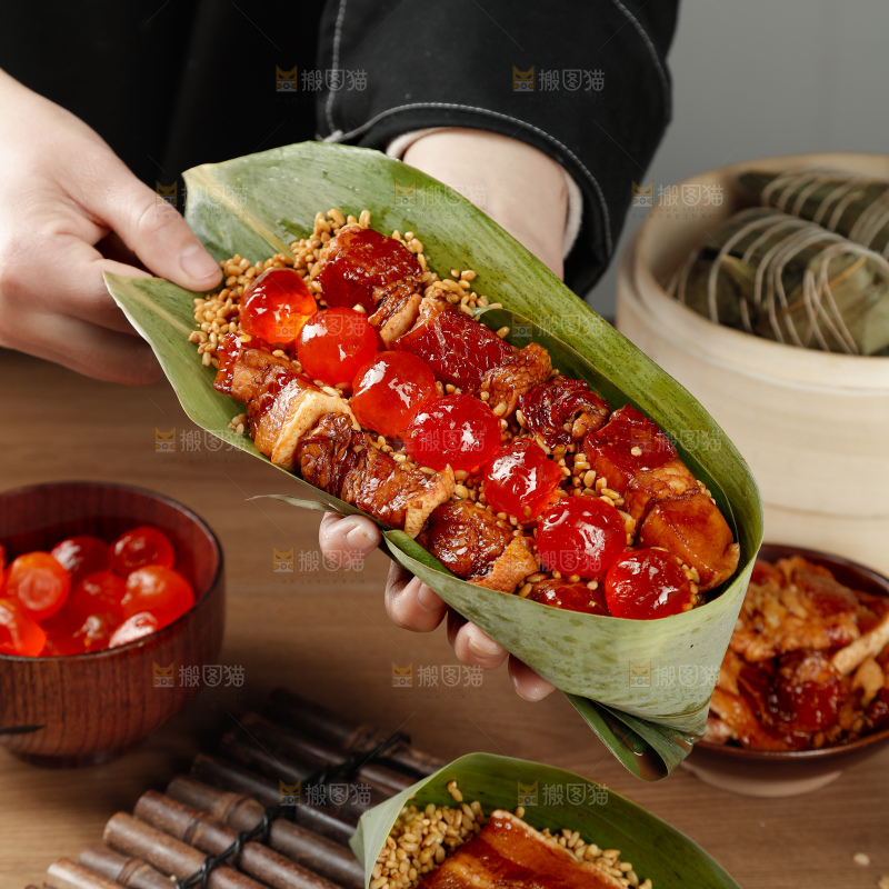 咸蛋黄肉粽