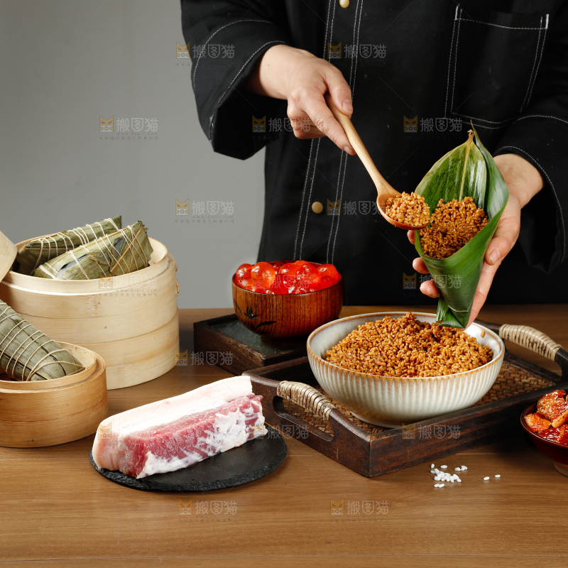 咸蛋黄肉粽