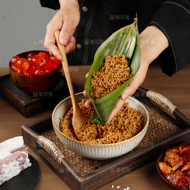 咸蛋黄肉粽