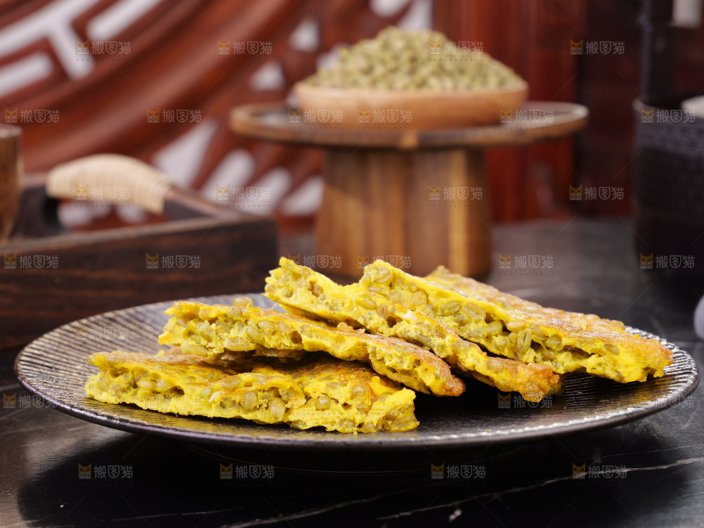 青麦仁煎蛋