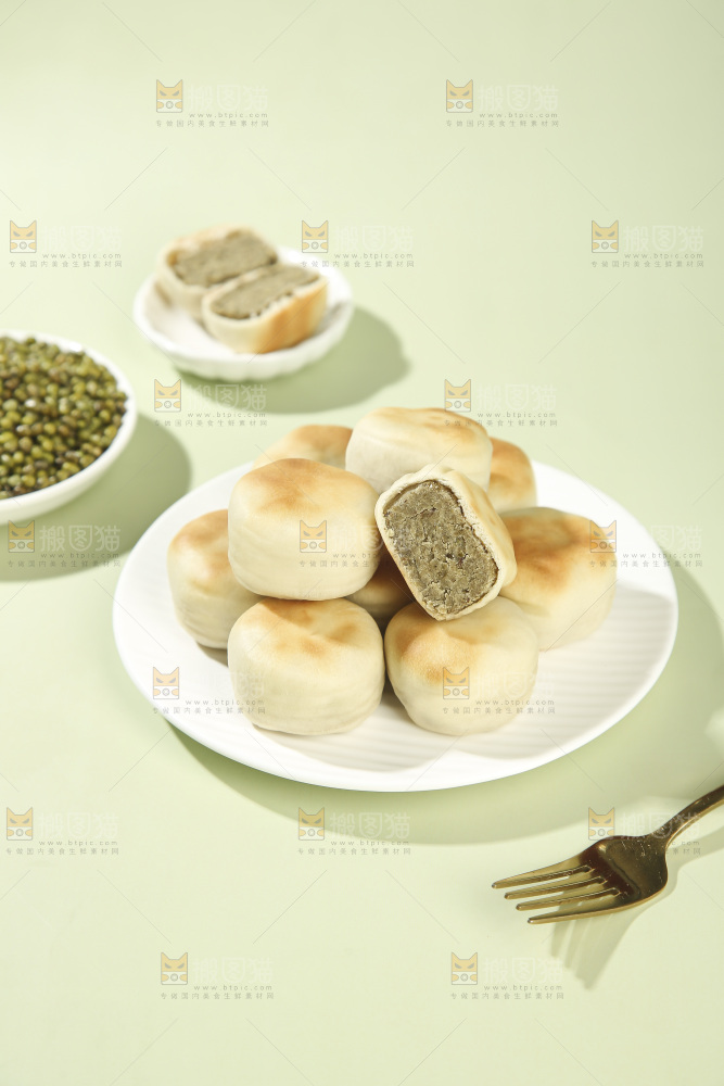 冰皮绿豆饼