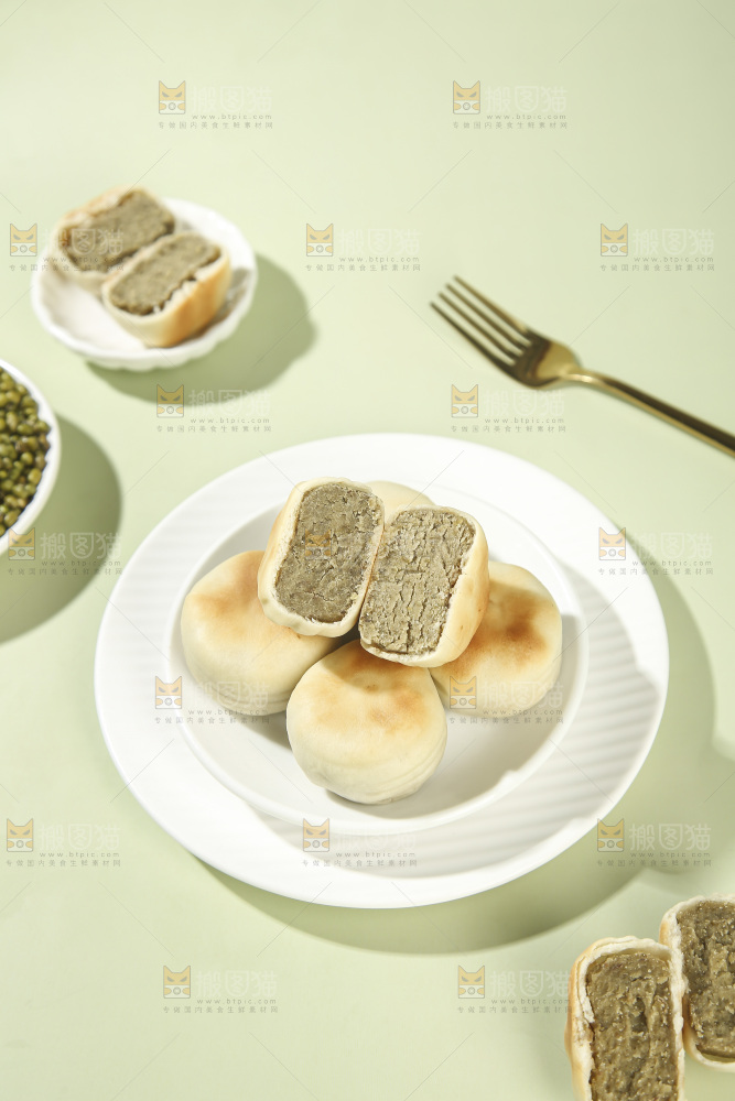 冰皮绿豆饼