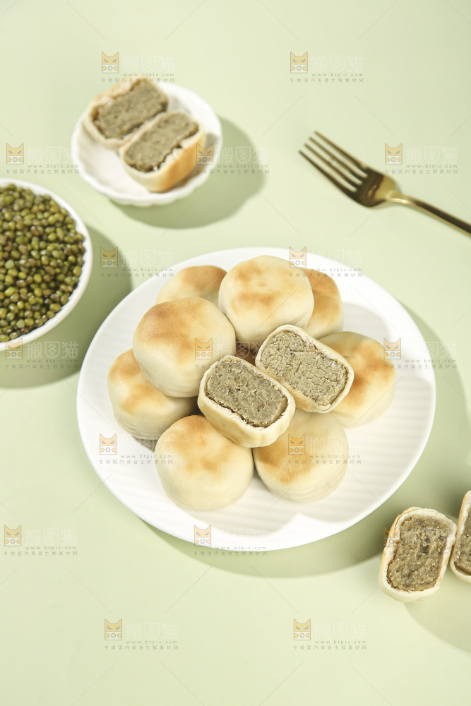 冰皮绿豆饼