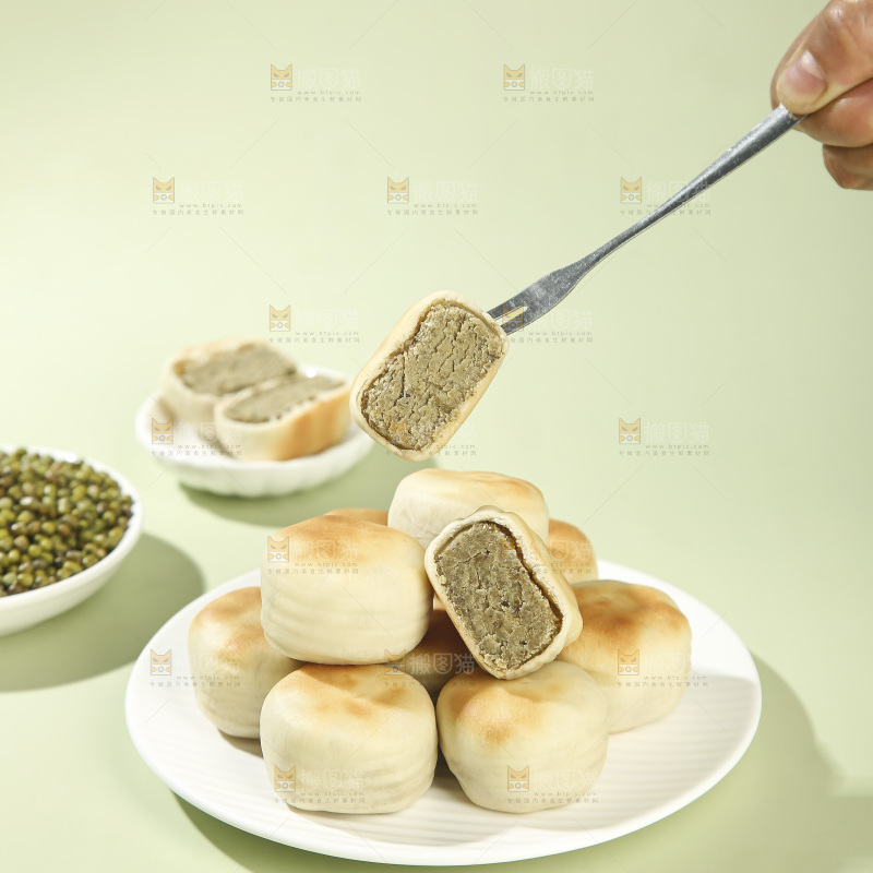 冰皮绿豆饼