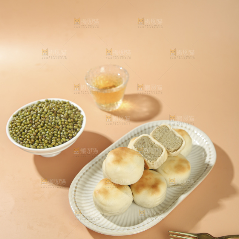 冰皮绿豆饼