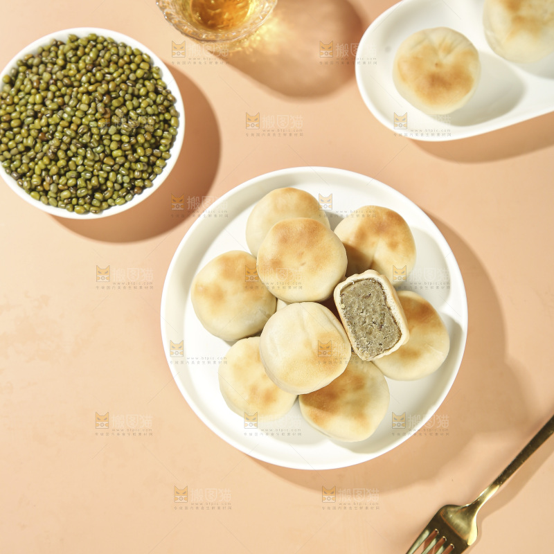 冰皮绿豆饼