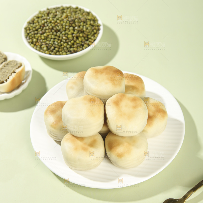冰皮绿豆饼