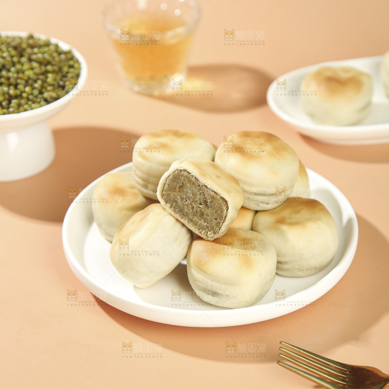 冰皮绿豆饼