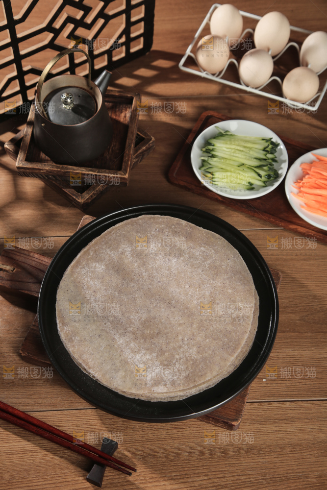 黑全麦卷饼