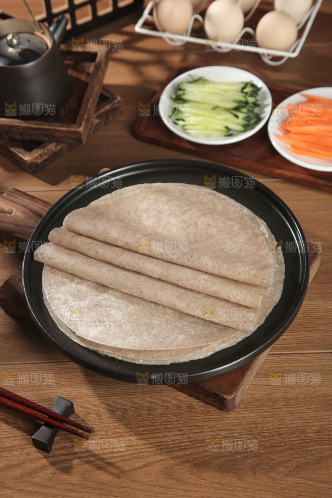 黑全麦卷饼