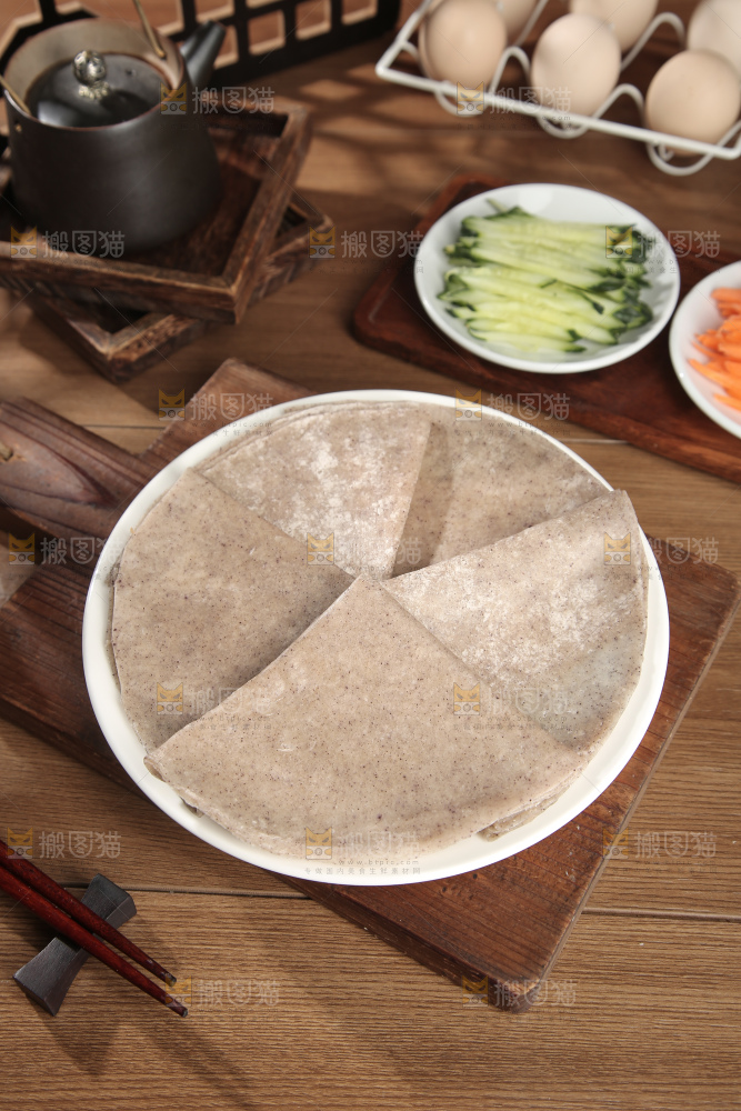 黑全麦卷饼
