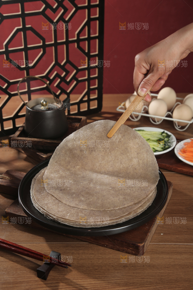 黑全麦卷饼