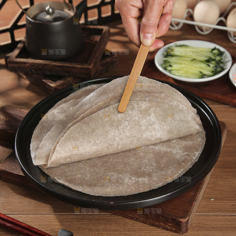 黑全麦卷饼