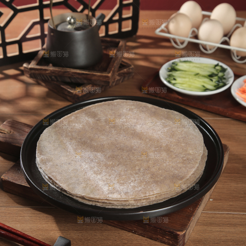 黑全麦卷饼